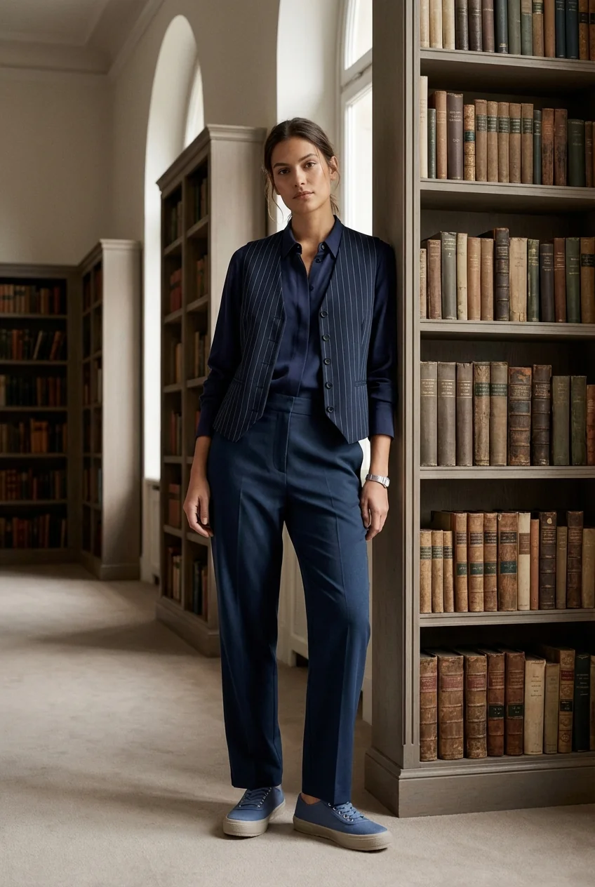 Blue elegant outfit